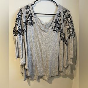 We The Free Grey Top